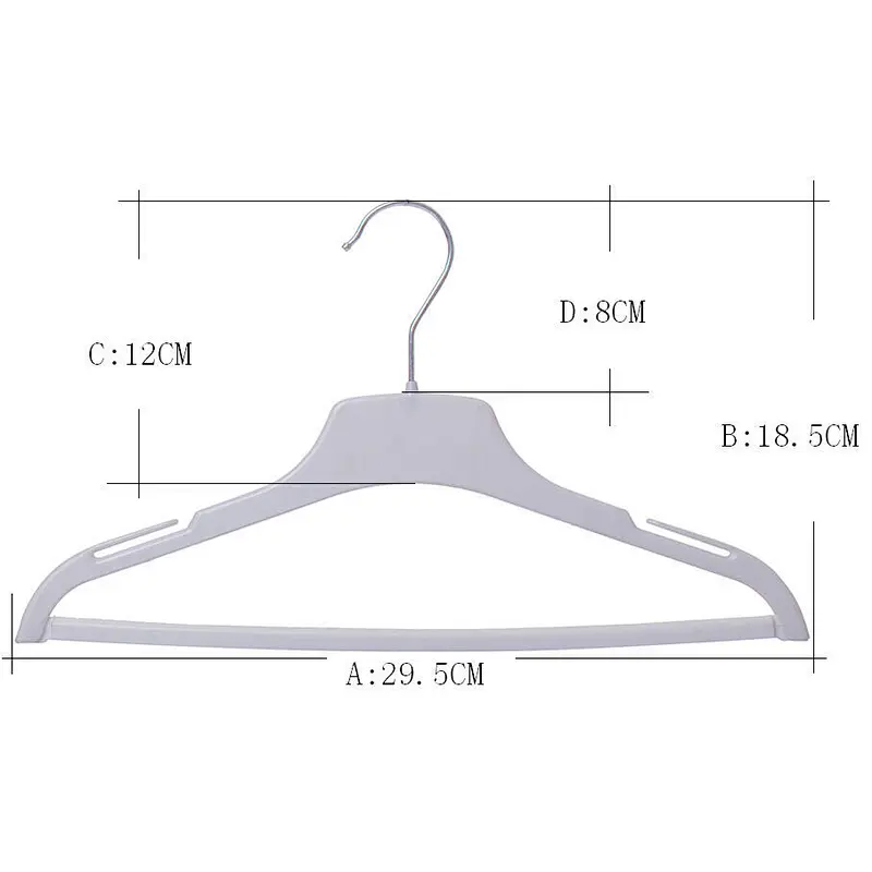 3713A-29.5cm  Plastic Suit Hanger