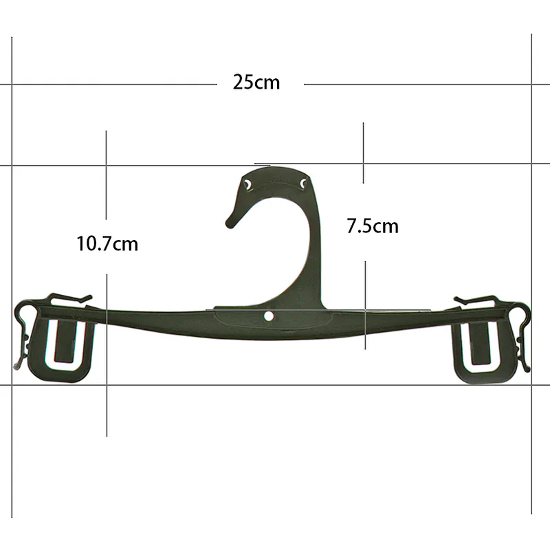 7007-25cm Underwear hangers plastic hanger with plastic hook