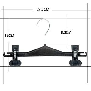 4421-27.5cm plastic pants hanger metal hook