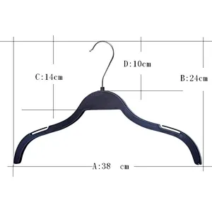 6023C-38cm plastic coat hanger hanger factory in china clothing hanger