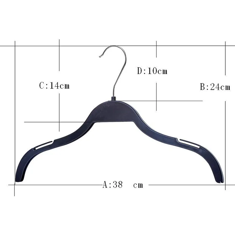 6023C-38cm plastic coat hanger hanger factory in china clothing hanger