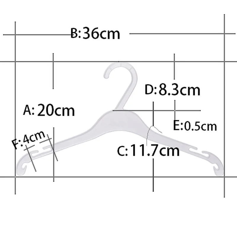 3106A-36 black plastic hanger for clothes