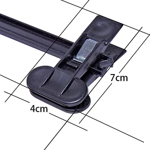 4421-27.5cm plastic pants hanger metal hook