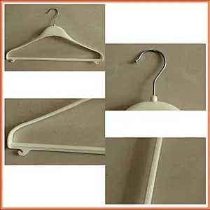 3708-42.5cm thick plastic hanger metal hook clothes hanger cheap hanger