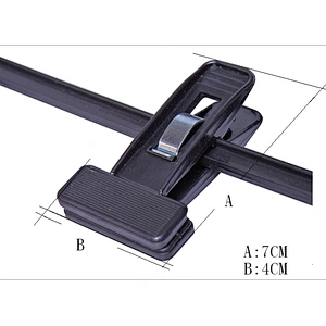 4604-34.5cm black plastic pants hanger cheap hanger pants hanger clamp