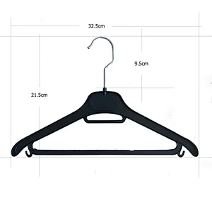 3719-32.5cm Cloth Hanger With Metai Hook