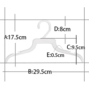 3115-29.5cm plastic baby small hangers