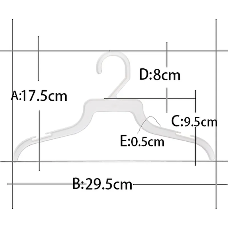 3115-29.5cm plastic baby small hangers