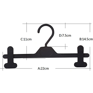4512-22cm trouser hanger plastic hanger hanger with clips