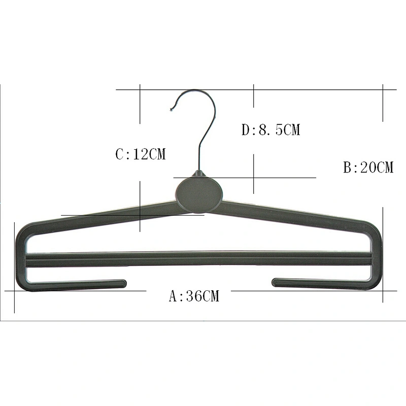 4705-36cm Plastic pants hanger trouser hanger hanger for pant