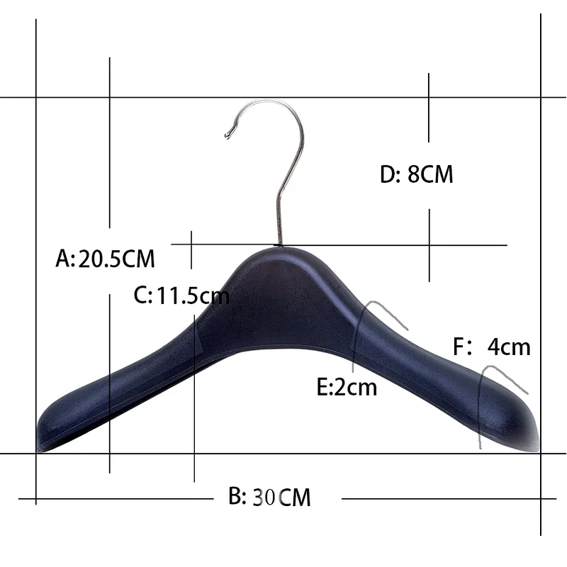 6618-30cm kids clothes hangers wholesale with metal hook