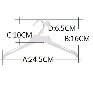 3133-24.5cm multifunctional plastic short clothes hangers