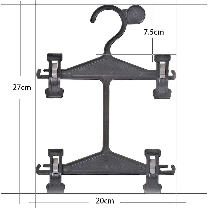 4480-20cm Double kids plastic pants hangers