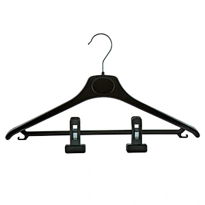 4605D-1-38cm plastic pants hanger open ended pants hangers clip pants hanger