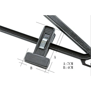 4605D-1-38cm plastic pants hanger open ended pants hangers clip pants hanger