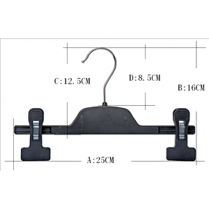 4502-25cm pants plastic hanger hanger factory in china thin plastic hangers
