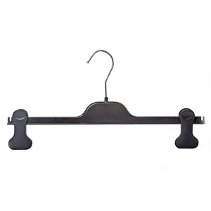 4514-22cm  clothes hanger printed logo plastic hanger manufacturer