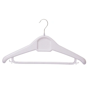 3707-45.5cm  good quality hanger for wet clothes metal hook plastic coat hanger