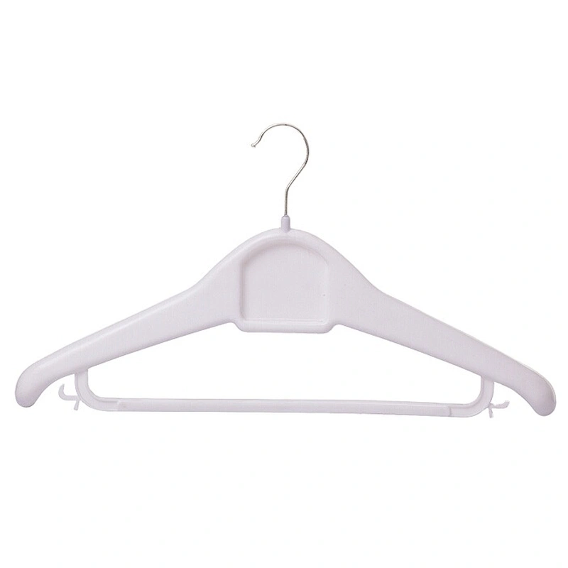 3707-45.5cm  good quality hanger for wet clothes metal hook plastic coat hanger