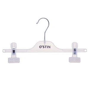4503C-40cm plant hanger dress hanger plastic clothes hanger clips