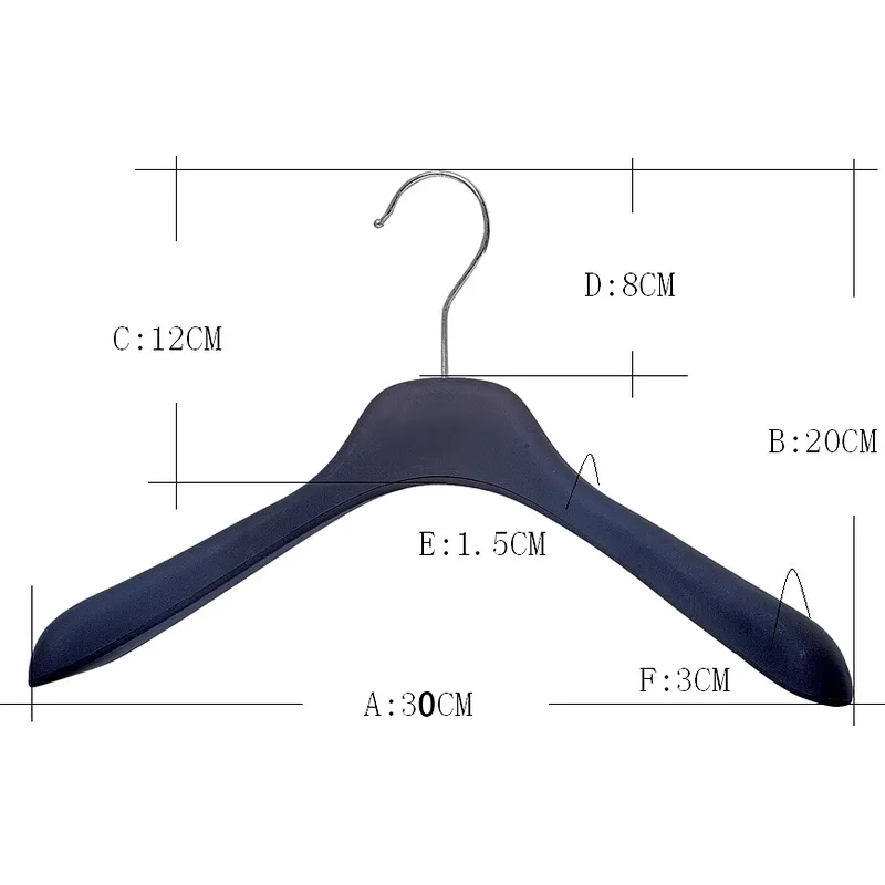 6621-30cm coat hanger stand thick plastic hangers plastic cloth hanger