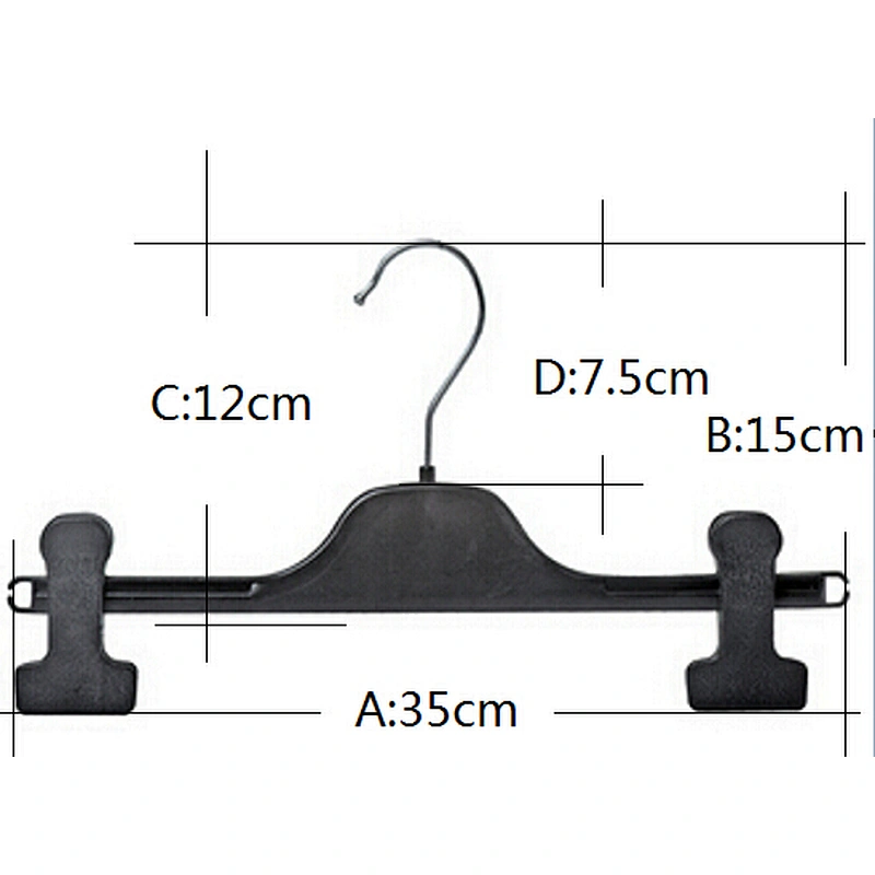 4503B-35cm new style clip hanger trouser hanger plastic hanger for jeans
