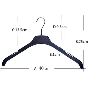 6018A-40cm Plastic Suit Hanger with Metal Hook for Display (40cm)
