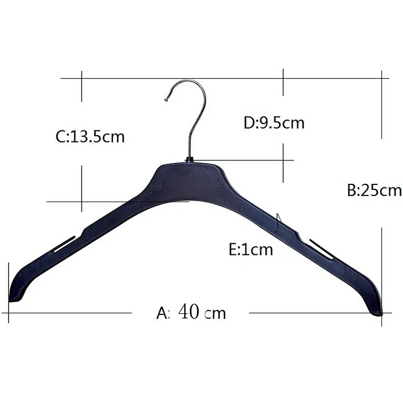 6018A-40cm Plastic Suit Hanger with Metal Hook for Display (40cm)