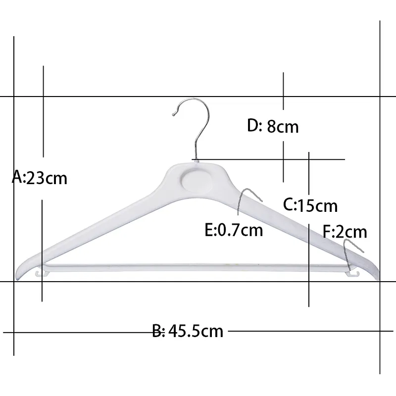 3706-45.5cm high qulity plastic SUIT HANGER Item 3706