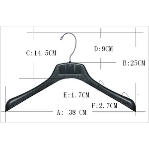 6626A-38cm metal hook plastic hanger plastic clothes hanger plastic hanger cheap