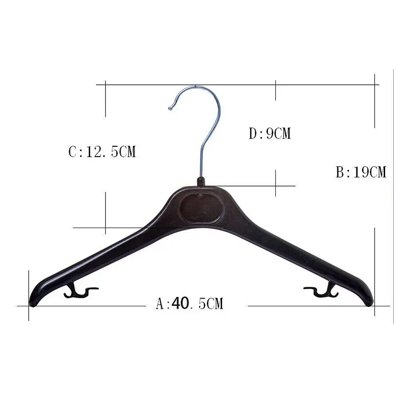 3427C-40.5cm popular cloth hanger with metal hook