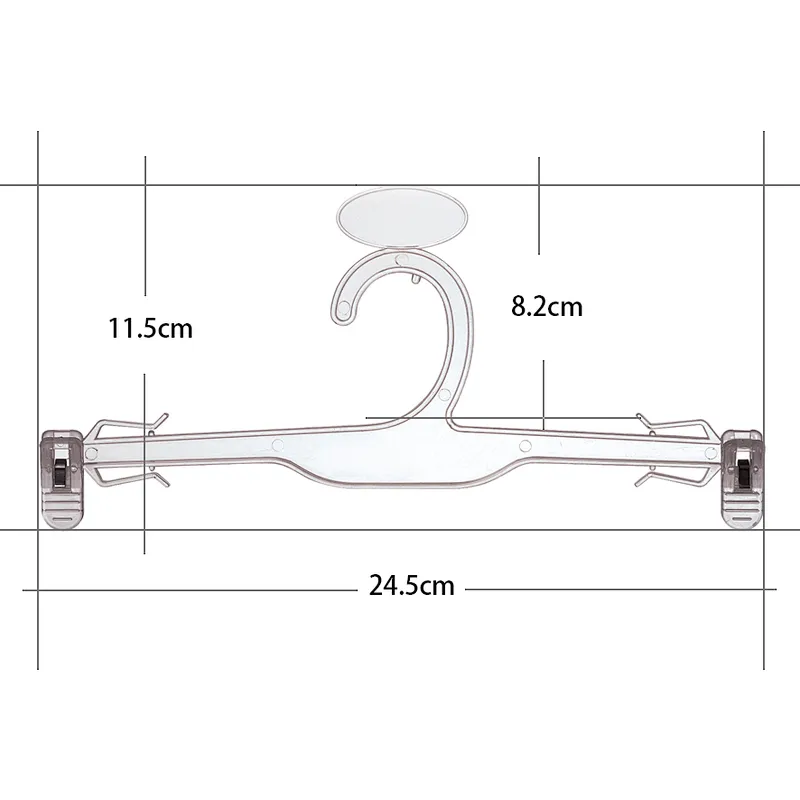 7020-24.5cm clothes clip underwear hanger plastic hanger