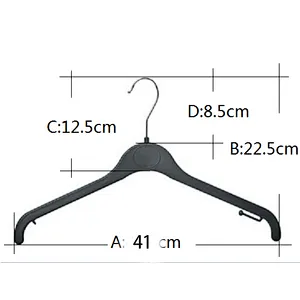 3415E-41cm clothes hanger printed logo plastic size ring for hanger