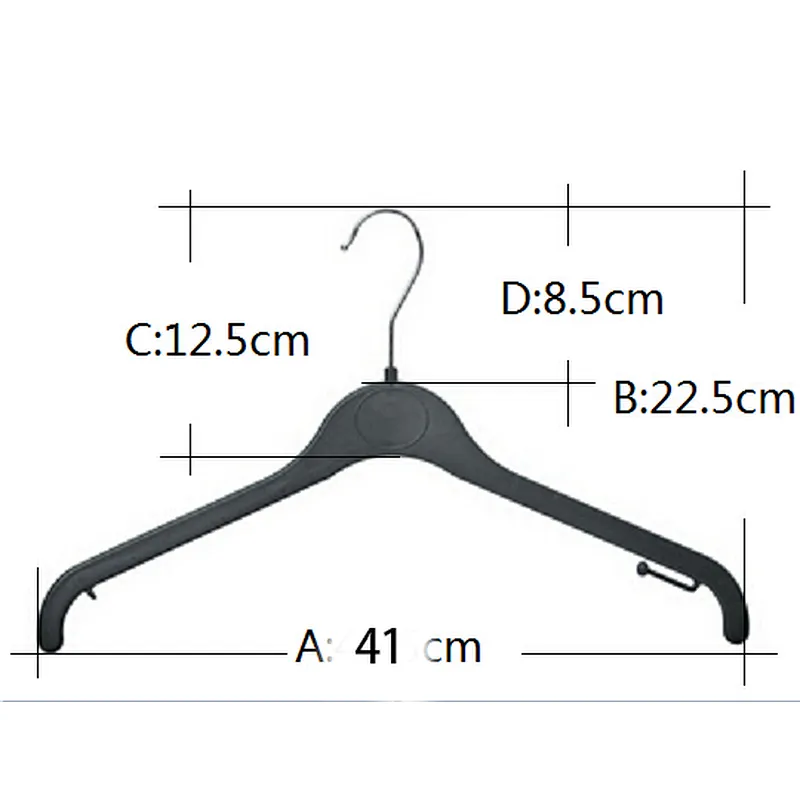 3415E-41cm clothes hanger printed logo plastic size ring for hanger