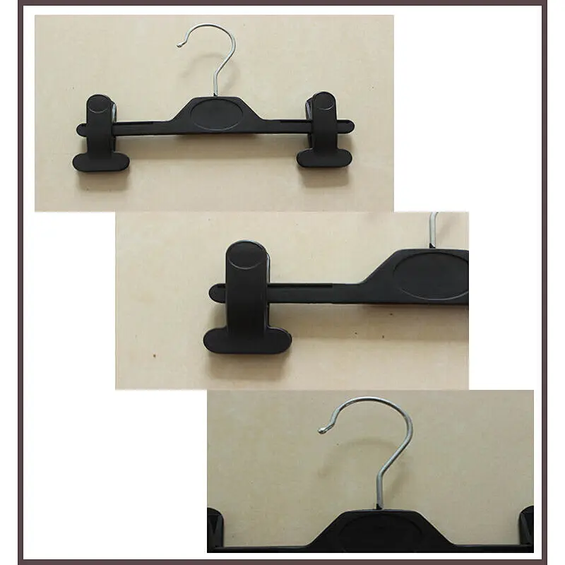 4512A-28cm  black dress hanger metal hook hanger