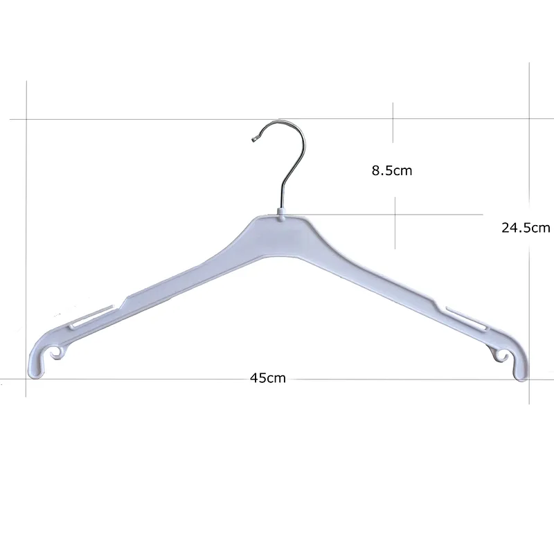 3404G-45cm Cloth Hanger With Plastic Hook