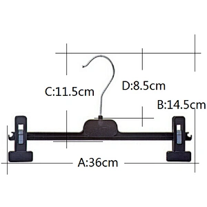 4504F-36cm  space saver hanger bearing hanger factory plastic pants hanger