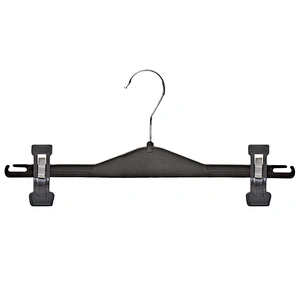 4422A-32cm china supplier plastic pants hanger metal hook clip hanger for clothes