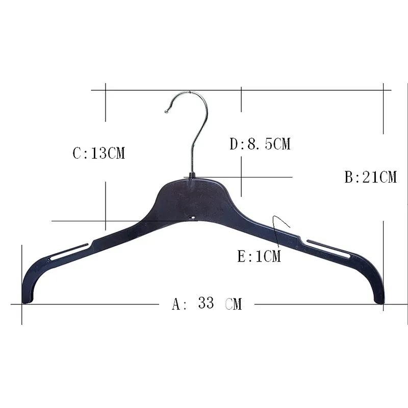6003B-33 multifunctional plastic hanget thin suit hanger plastic clothes hanger with Metal Hook