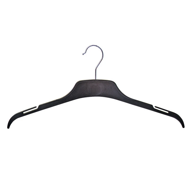 3419-41cm china supplier clothes hanger black plastic coat hanger garment hanger