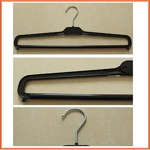 4704-41cm Men Pant Plastic Hanger with Metal Hook for Display