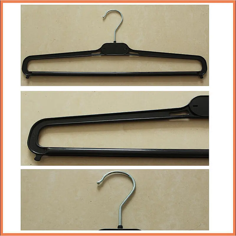 4704-41cm Men Pant Plastic Hanger with Metal Hook for Display
