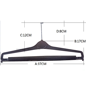 4702-36.5cm Non slip garments hanger  clothes hanger plastic pants hanger