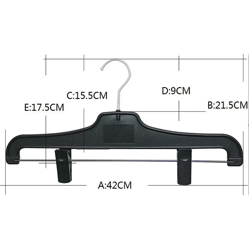 4612-42cm Woman Bottom Hanger with Metal Hook for Pant