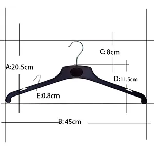 3420-45cm plastic aluminum hangers with metal hook