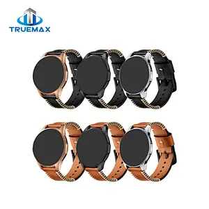 Factory Price for Samsung Galaxy Watch 42mm Pork Chop Linetype Real Leather Watch Band