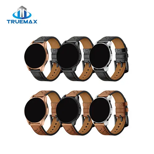 Hot Sale for Samsung Galaxy Watch 42mm Porous Type Real Leather Watch Band