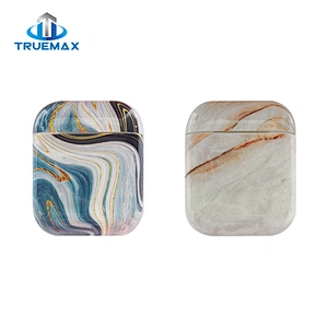 Wholesale Price Protective Cover for AirPods 1 UV Decal Marble Pattern Plastic Case
