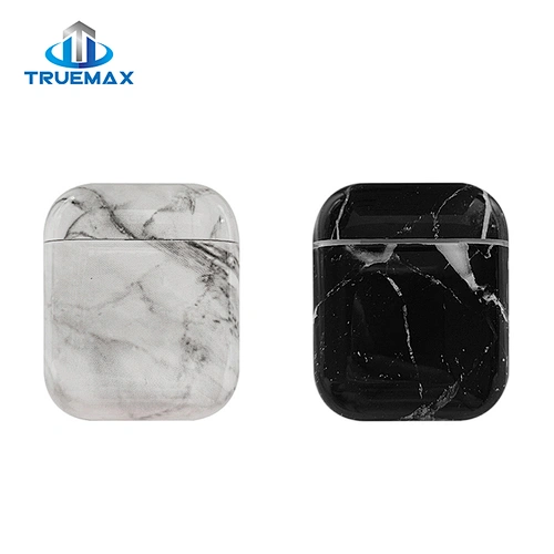 Wholesale Price Protective Cover for AirPods 1 UV Decal Marble Pattern Plastic Case