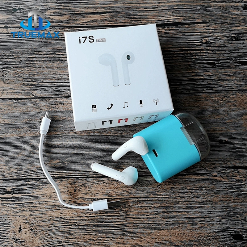 Wholesale Bluetooth Headphone i7S TWS Transparent Cover Wireless Earphone